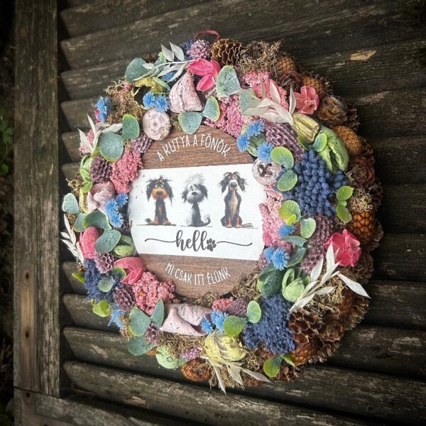 “A kutya a főnök” ajtódísz